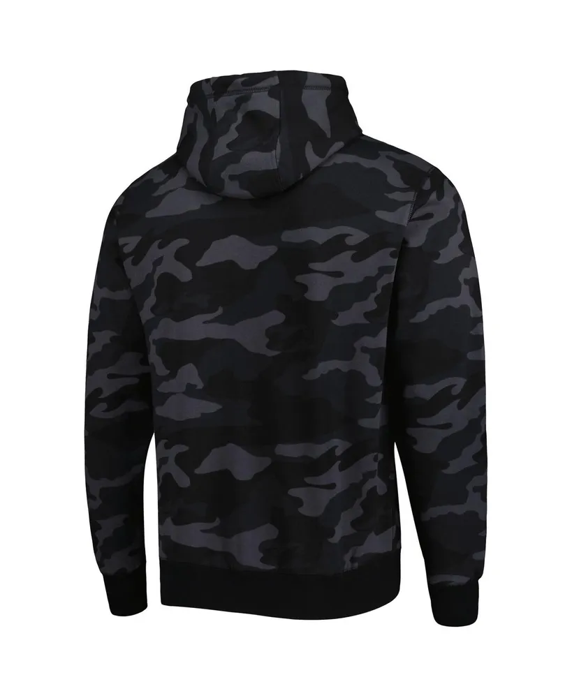 Men's New Era Black, Camo Miami Heat Tonal Pullover Hoodie