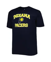 Men's Navy Indiana Pacers Big and Tall Heart Soul T-shirt