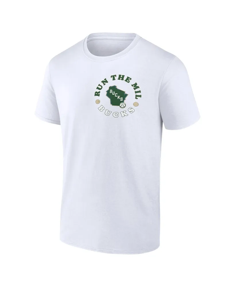 Men's Fanatics White Milwaukee Bucks Street Collective T-shirt