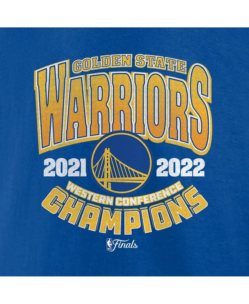 Men's Fanatics Royal Golden State Warriors 2022 Western Conference Champions Trap T-shirt