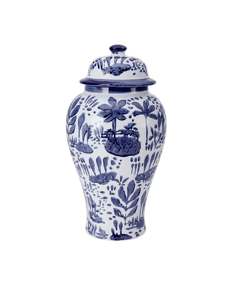 Mikasa Landscape Ceramic Canister with Lid