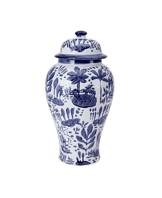 Mikasa Landscape Ceramic Canister with Lid