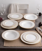 Noritake Noble Pearl Set Of 4 Salad Plates, 8-1/2"