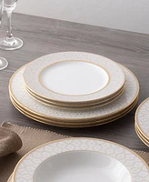 Noritake Noble Pearl Set Of 4 Dinner Plates, 11"