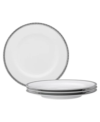 Noritake Whiteridge Platinum Set Of 4 Salad Plates, 8-1/4"