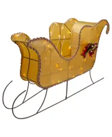 Northlight Lighted Shiny Christmas Sleigh Outdoor Yard Decoration, 36" - Gold