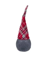 Northlight Plaid Chubby Gnome Christmas Decoration, 19"