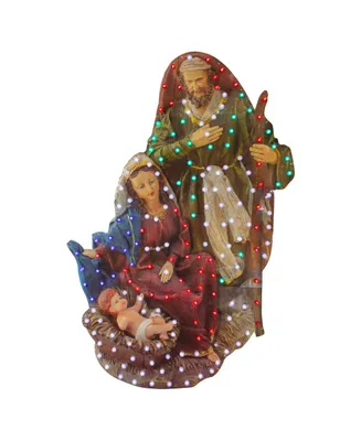 Northlight Led Lighted Holy Family Christmas Nativity Scene Outdoor Decoration, 48"