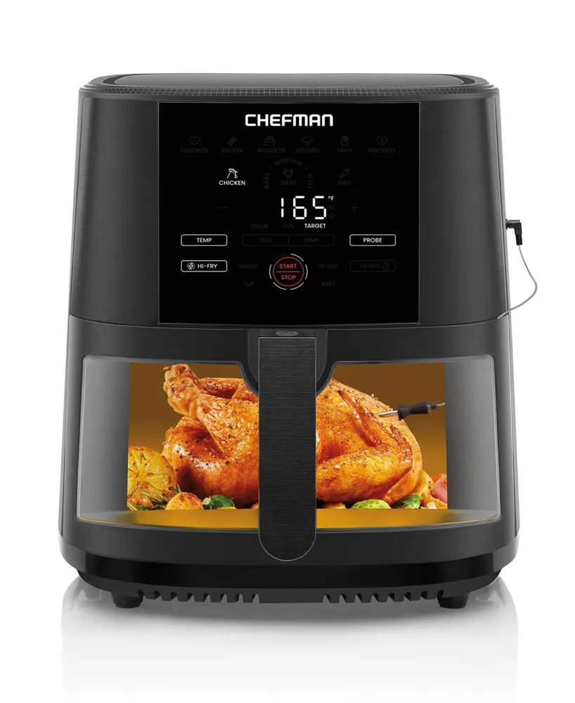 Chefman 8 Quart Air Fryer with Digital Touch Display and Windowed Basket