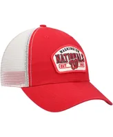 Men's Red Washington Nationals Penwald Clean Up Trucker Snapback Hat