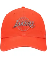 Men's '47 Orange Los Angeles Lakers Ballpark Clean Up Adjustable Hat