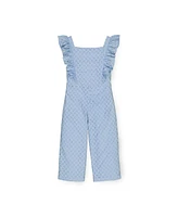 Hope & Henry Baby Girls Flutter Sleeve Jumpsuit