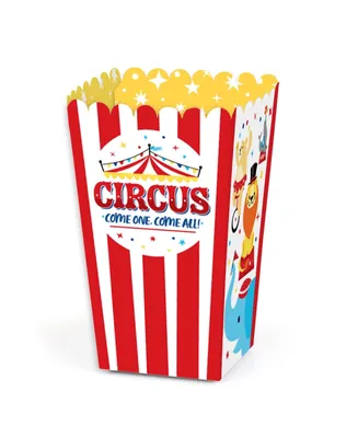 Carnival - Step Right Up Circus - Carnival Party Favor Popcorn Treat Boxes 12 Ct