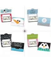 Big Dot of Happiness Assorted Holiday Cards - Christmas Money and Gift Card Holders - Set of 8 - Assorted Pre