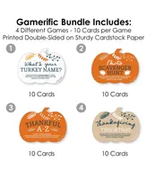 Big Dot of Happiness Happy Thanksgiving - 4 Fall Harvest Party Games - 10 Cards Each Gamerific Bundle