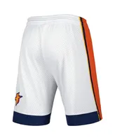 Men's Mitchell & Ness White Golden State Warriors 2009-10 Hardwood Classics Swingman Shorts