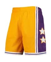 Men's Mitchell & Ness Gold Western Conference Hardwood Classics 1972 All-Star Game Swingman Shorts