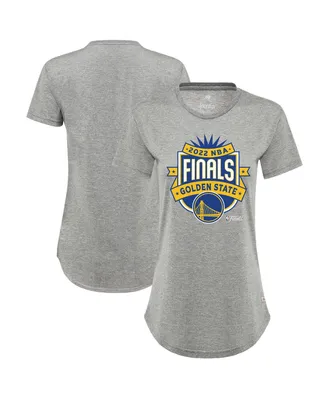 Women's Sportiqe Gray Golden State Warriors 2022 Nba Finals Crest Phoebe T-shirt