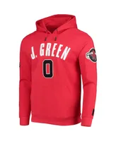 Men's Pro Standard Jalen Green Red Houston Rockets Team Player Pullover Hoodie