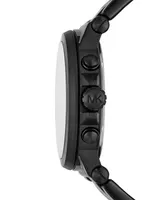 Michael Kors Men's Dylan Chronograph Black Ion Plating Stainless Steel Bracelet Watch 48mm