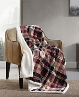 Eddie Bauer Trailhead Plaid Ultra Soft Plush Fleece Throw, 50" x 60"