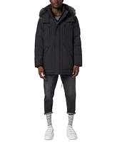 Marc New York Men's Tremont Down Parka with Faux Fur Trimmed Removable Hood