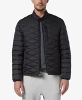 Marc New York Men's Racer Style Quilted Packable Jacket