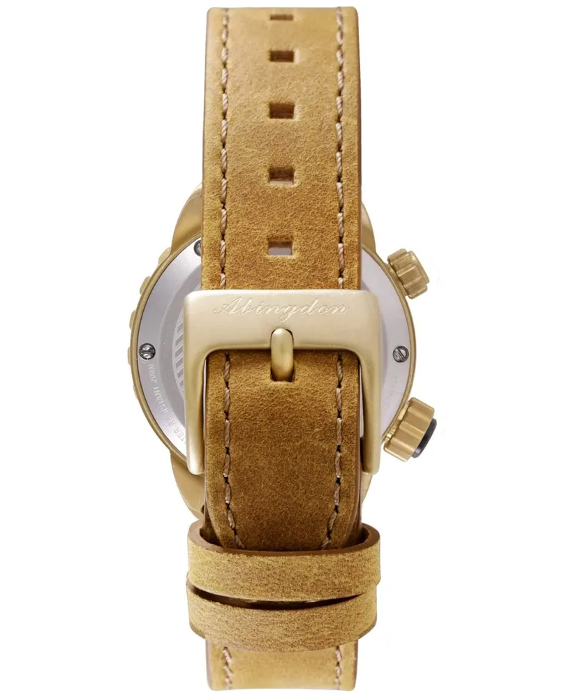 Abingdon Co. Women's Jane Brown Leather Strap Watch 35mm