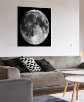 Empire Art Direct Full Moon Frameless Free Floating Tempered Glass Panel Graphic Wall Art, 40" x 40" x 0.2"