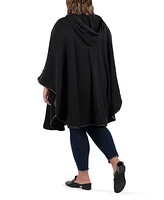 Patricia Nash Women's Hooded Cape with Clasp