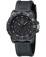 Luminox Men's Swiss Navy Seal Colormark Foundation Exclusive Black Rubber Strap Watch 44mm