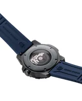 Luminox Men's Swiss Automatic Master Carbon Seal Blue Rubber Strap Watch 45mm
