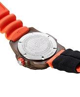 Luminox Men's Swiss Bear Grylls Rule of 3 Sea Series Orange Rubber Strap Watch 42mm