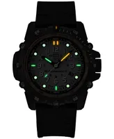 Luminox Men's Swiss Commando Frogman Tactical Black Rubber Strap Watch 46mm