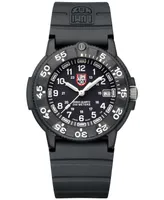 Luminox Men's Swiss Original Navy Seal Evo Series Military Dive Black Rubber Strap Watch 43mm