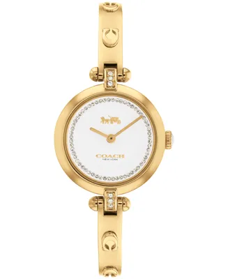 Coach Women's Cary Gold-Tone Bangle Bracelet Watch, 26mm - Gold