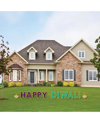 Big Dot of Happiness Happy Diwali - Yard Sign Outdoor Lawn Decorations - Festival of Lights Party Yard Signs - Happy Diwali