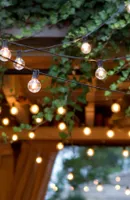Brightech Weatherproof Led Holiday String Lights - 12 Glass Bulbs, Ft