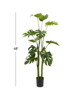 Traditional Monstera Artificial Plant, 48"