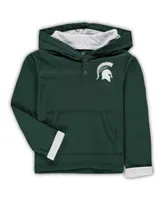 Toddler Boys Colosseum Green and Heathered Gray Michigan State Spartans Poppies Hoodie Sweatpants Set