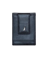 Nautica Men's Front Pocket Leather Wallet