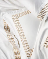 Hotel Collection Chain Links Embroidery 100% Pima Cotton 2-Pc. Sham Set, Euro, Exclusively at Macy's