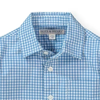 Hope & Henry Baby Boys Organic Poplin Button Down Shirt