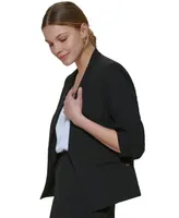 Calvin Klein Asymmetrical Open-Front Blazer, Regular and Petite Sizes