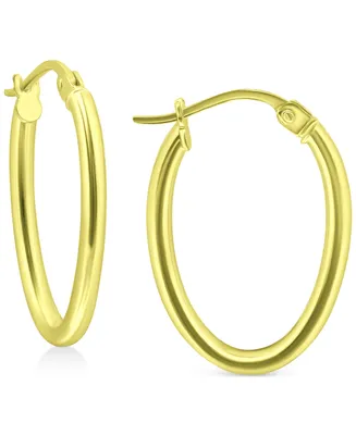 Giani Bernini Polished Oval Small Hoop Earrings, 15mm, Created for Macy's