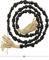 Rosemary Lane Handmade Beaded Geometric Garland with Tassel