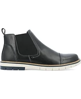 Vance Co. Men's Waylon Tru Comfort Foam Pull-On Cap Toe Chelsea Boot