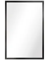 Empire Art Direct Contempo Brushed Stainless Steel Rectangular Wall Mirror, 24" 36