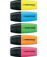 Stabilo Boss Wallet Mini Highlighter 5 Piece Color Set