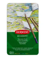 Derwent Academy Tin Watercolor Pencil 12 Piece Color Set